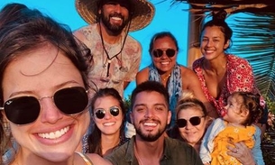 Assumidos? Agatha Moreira viaja com Rodrigo Simas e família para Fernando de Noronha