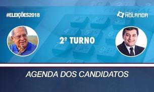 Confira a agenda dos candidatos para este sábado (13)