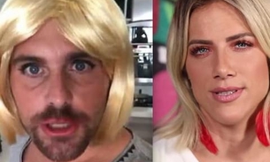 De peruca loira, irmão de Bruno Gagliasso  faz chacota de Giovanna Ewbank após briga