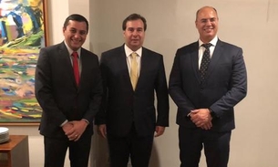 Rodrigo Maia promove jantar para Wilson Lima e Witzel 
