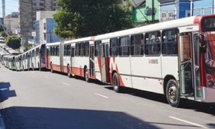 Motoristas de ônibus paralisam atividades em Manaus