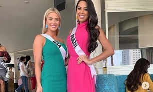 Miss EUA debocha da amazonense Mayra Dias e da Miss Camboja nos bastidores do Miss Universo
