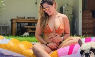Com barriguinha à mostra, Camilla Camargo confirma que está grávida do 1º filho