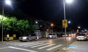 Manaus registra queda de atropelamentos após implantação de iluminação LED, diz pesquisa