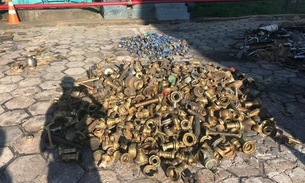 Em Manaus, Receita apreende suposta carga de objetos roubados que seria enviada para o exterior
