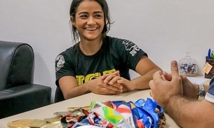 Lutadora amazonense busca títulos do brasileiro e mundial de Jiu-Jitsu