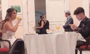  Internautas detonam postura de Saulo em casamento com Gabi Brandt: 'ignorou a noiva'