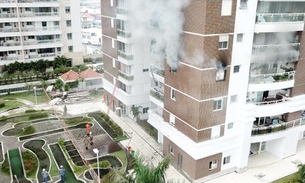 Apartamento pega fogo em condomínio de luxo em Manaus