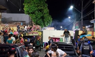 Bloco de carnaval com 600 pessoas é encerrado após fiscalização surpresa em Manaus