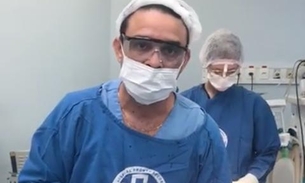Médico mostra situação precária com falta de materiais para cirurgia em hospital de Manaus