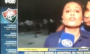 Repórter é assediada por torcedor durante cobertura ao Vivo do Fla x Flu