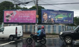 Em Manaus, outdoors mostram divisão de opiniões sobre o presidente Jair Bolsonaro 
