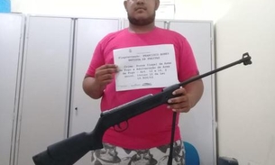 Homem é preso por posse ilegal e adulteração de arma de fogo no Amazonas