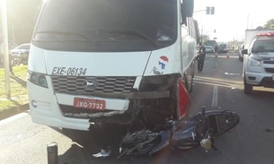 A caminho do trabalho, homem morre atropelado por micro-ônibus em avenida de Manaus