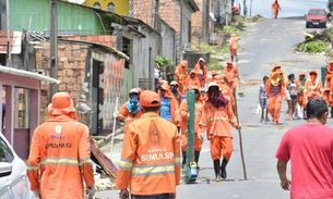Mutirão de limpeza e serviço de drenagem são realizados em Manaus