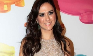 Tatá Werneck exibe barriguinha de grávida pela primeira vez 