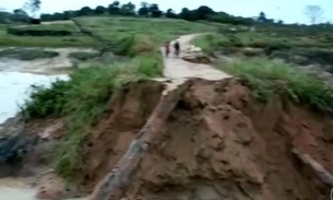 Tromba d’água provoca rompimento de barragem em Rondônia