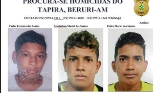 Polícia Civil divulga imagens dos suspeitos de envolvimento em chacina no Amazonas