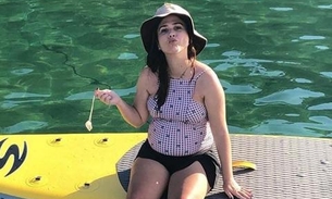 Tamanho da barriga de Tatá Werneck impressiona e humorista rebate comentários  