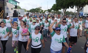 Caminhada Abril Verde na Ponta Negra alerta para a prevenção de acidentes de trabalho