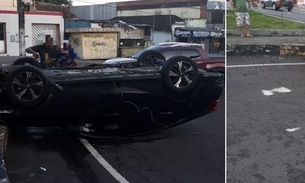 Em Manaus, dois acidentes são registrados em menos de 10 minutos em avenidas