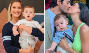 Isis Valverde posta foto em família e herdeiro é comparado a filho de Gusttavo Lima