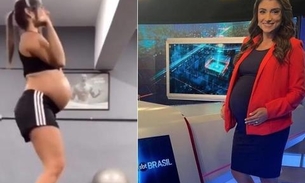  Grávida, jornalista do SBT impressiona ao fazer crossfit: 'gravidez não é doença'