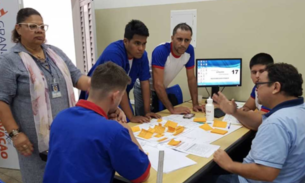 No Senai Amazonas, estudantes reaproveitam pneus para produzir asfalto