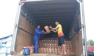 3 mil caixas de bebidas vindas do Pará são apreendidas em porto de Manaus