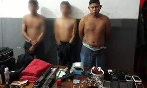 No Amazonas, trio é preso suspeito de invadir e assaltar ônibus na BR- 319