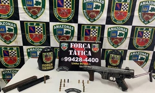Em Manaus, foragido é baleado ao tentar atirar em policiais com submetralhadora