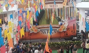 'Arraial Encantado' em Shopping de Manaus tem danças folclóricas e comidas típicas