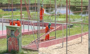 Parques do Prosamim passam por obras de recuperação em Manaus 