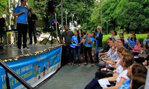 Ato público em alusão ao Dia Mundial contra o Trabalho Infantil é realizado em Manaus