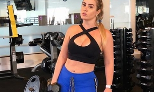 Mirando em Gracyanne Barbosa, ex-BBB Patrícia exibe barriga em dia de academia