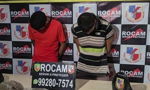 'Com a mão na massa', detento e 'amigo' são presos em laboratório de drogas em Manaus