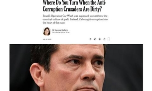 Artigo no New York Times diz que Moro foi 'juiz imoral'