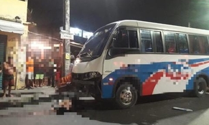 Após ser arrastado por micro-ônibus, homem morre e amigo fica ferido em Manaus