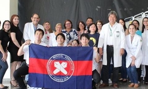 Em Manaus, estudantes japoneses falam sobre Universidade Keio no HUGV