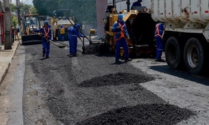 Obras de recapeamento chegam em bairro da zona Oeste de Manaus
