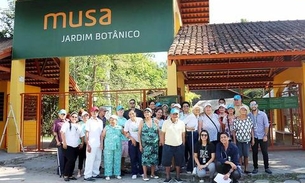 Idosos da Fundação Doutor Thomas fizeram passeio no Museu da Amazônia nesta quinta