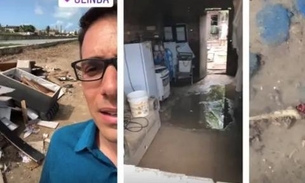 Barata sobe em pescoço de repórter durante ao vivo; assista