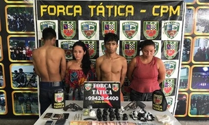 Grupo é preso suspeito de usar quarto de hotel para vender drogas em Manaus