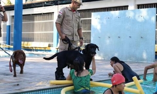 Terapia com cães beneficia mais de 100 crianças com deficiência em Manaus