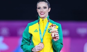 Ginasta Natália Gaudio conquista o bronze no Pan-Americano