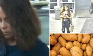  Mulher é flagrada urinando em batatas dentro de supermercado