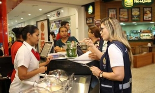 Visa Manaus inspeciona lojas de shopping e encerra semana da vigilância