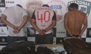 Após terror em vítimas em arrastão, trio é preso em flagrante em Manaus