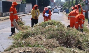 Serviço de limpeza pública faz mutirão na zona Oeste de Manaus