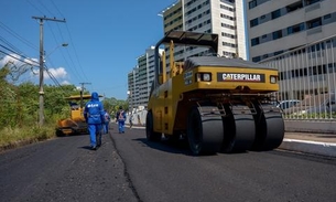 Serviço de recapeamento melhora fluxo em rota alternativa de Manaus 